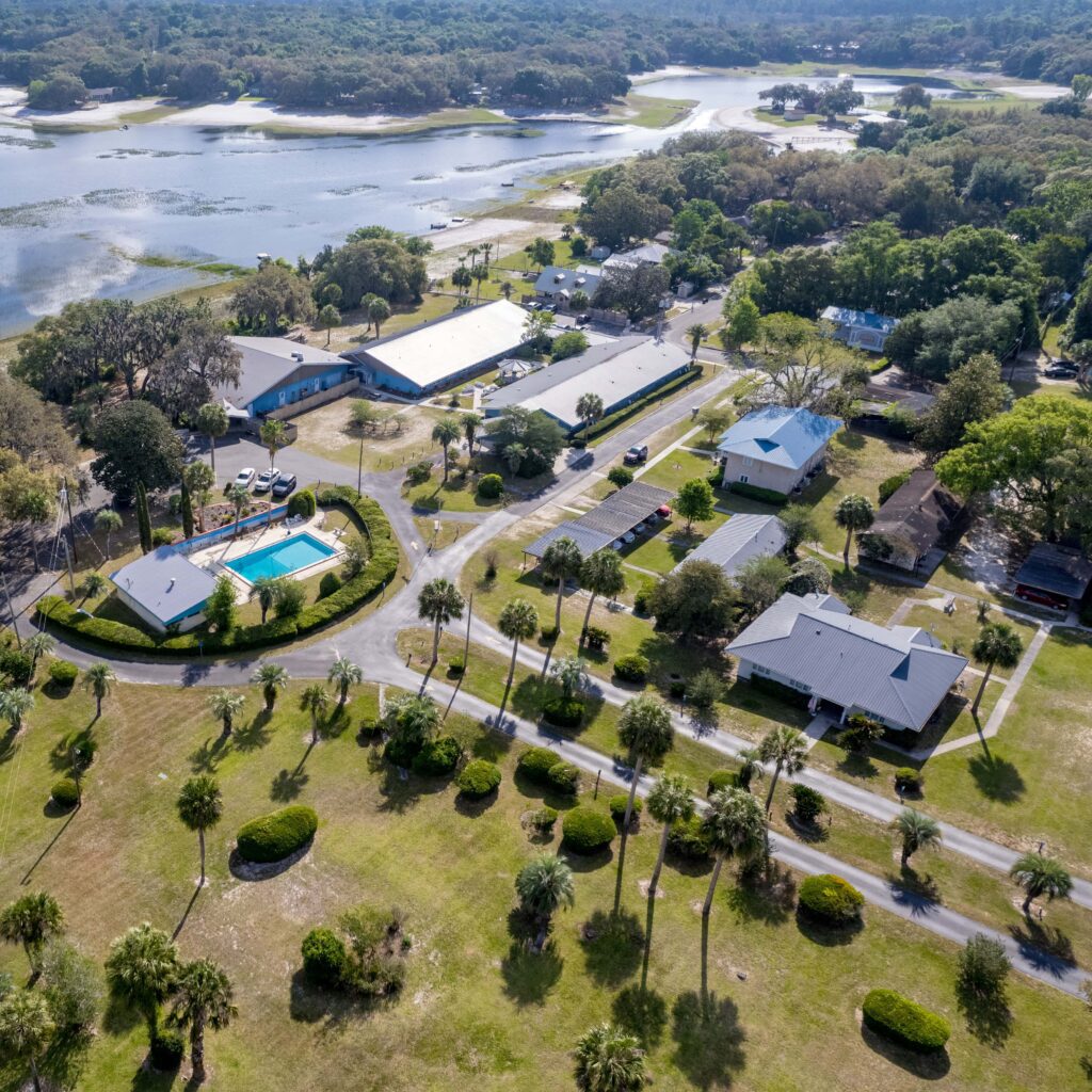 Aerial Drone Photo Of Keystone Heights In Clay County Florida